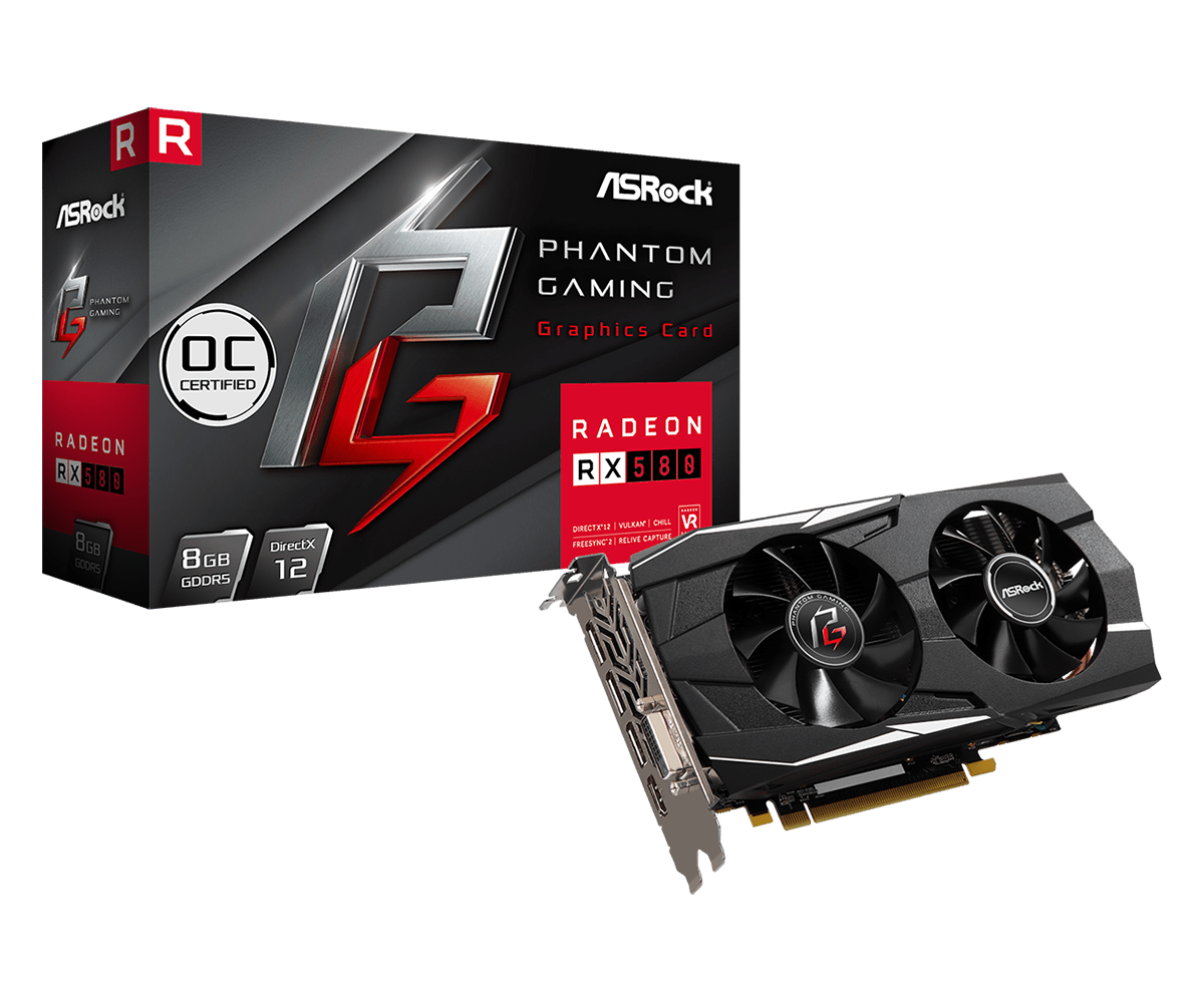 Placa Video ASRock Phantom Gaming D Radeon RX580 8G OC 8GB GDDR5 256 biti