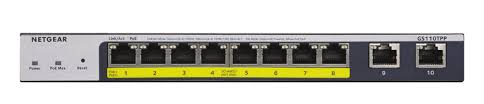 Switch Netgear GS110TPP cu management cu PoE 8x1000Mbps-RJ45 (8xPoE)