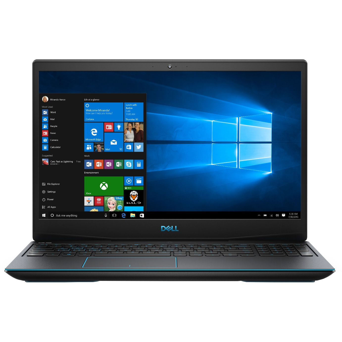 Notebook Dell G3 3590 15.6 Full HD Intel Core i7-9750H GTX 1650-4GB RAM 16GB HDD 1TB + SSD 256GB Linux Negru