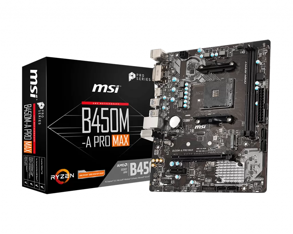 Placa de baza MSI B450M-A PRO MAX Socket AM4