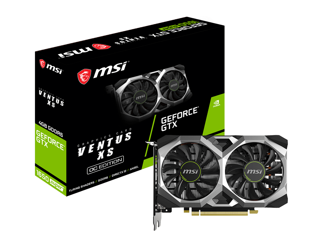 Placa Video MSI GeForce GTX 1650 SUPER VENTUS XS OC 4GB GDDR6 128 biti