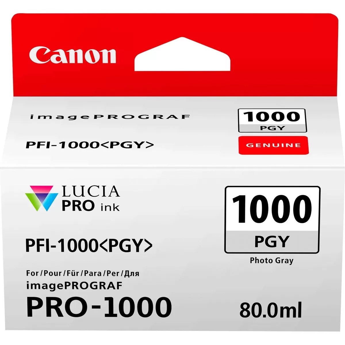 Cartus Inkjet Canon PFI1000PGY  Photo Gray  80ml