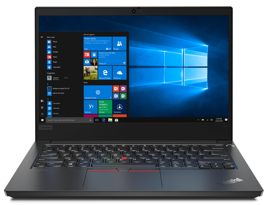 Notebook Lenovo ThinkPad E14 14 Full HD Intel Core i5-10210U RAM 16GB SSD 512GB Windows 10 Pro Negru