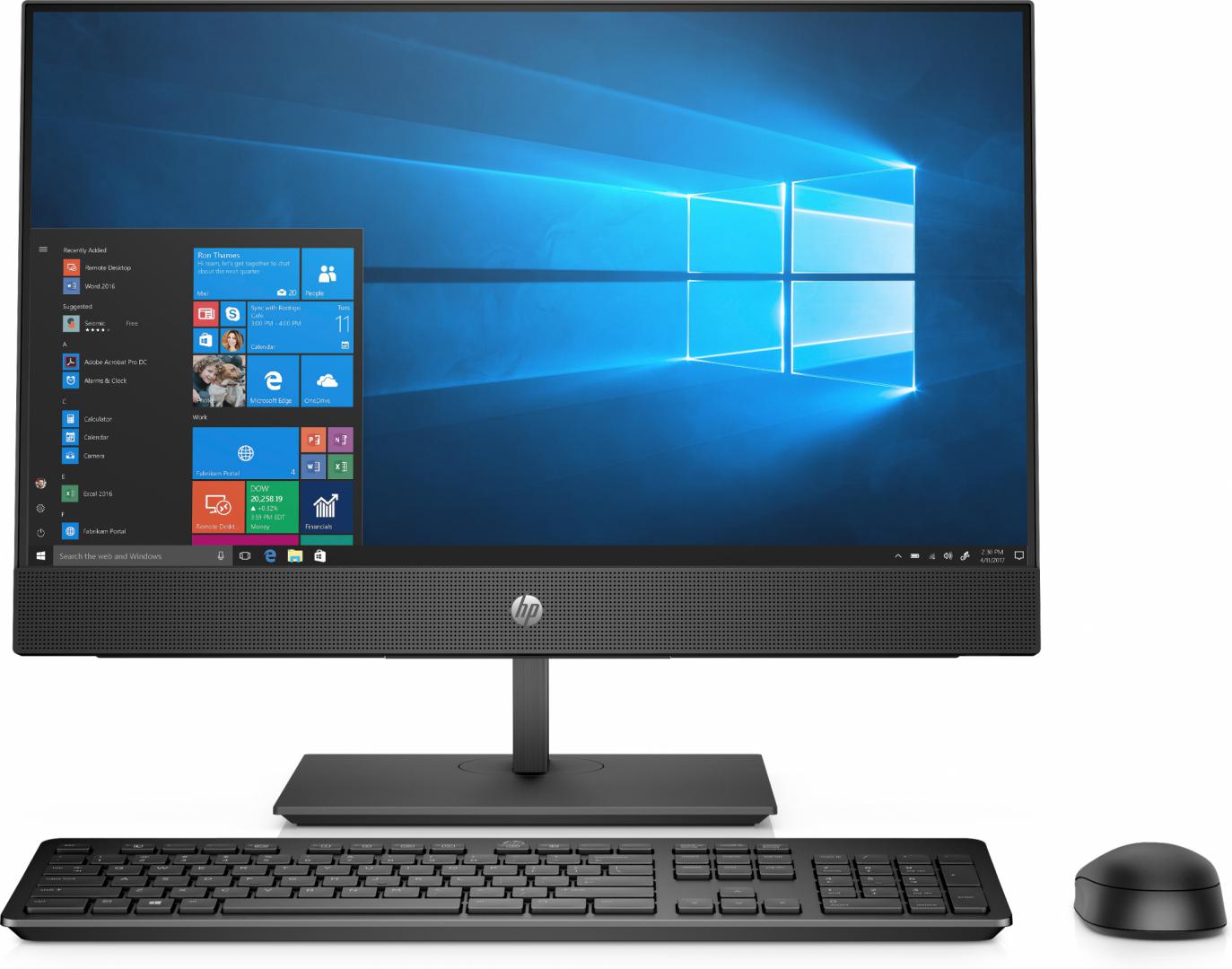 Sistem All-In-One HP ProOne 440 G5 23.8 Full HD Intel Core i5-9500T RAM 16GB SSD 512GB Windows 10 Pro Negru