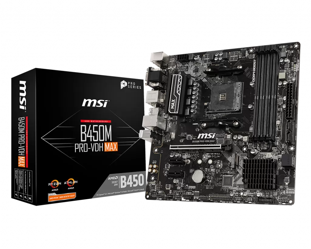 Placa de baza MSI B450M PRO-VDH MAX Socket AM4