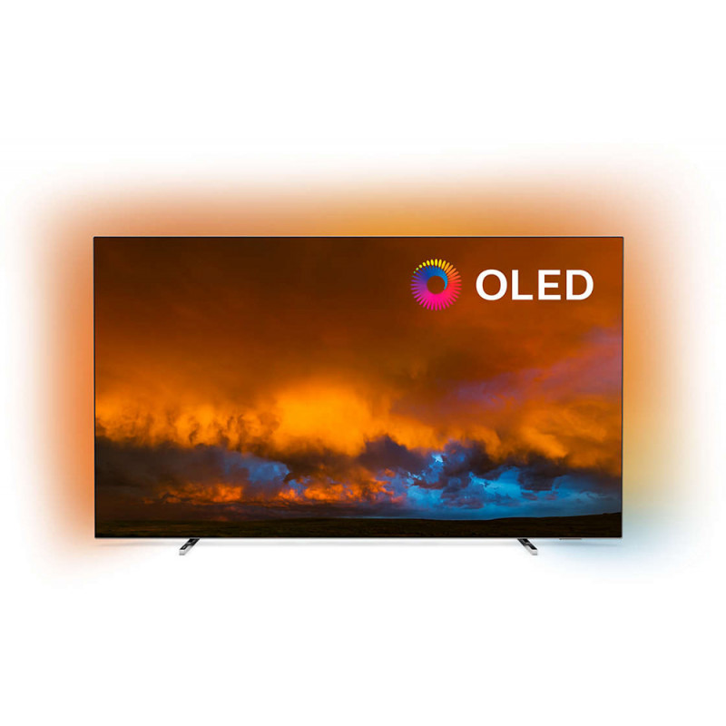 Televizor OLED Philips Smart TV 65OLED804/12 Ambilight 164cm 4K Ultra HD HDR Argintiu/Negru