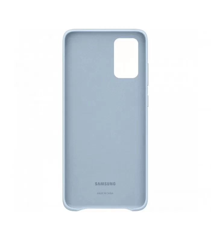 Capac protectie spate Samsung Leather Cover pentru Galaxy S20 Plus Sky Blue