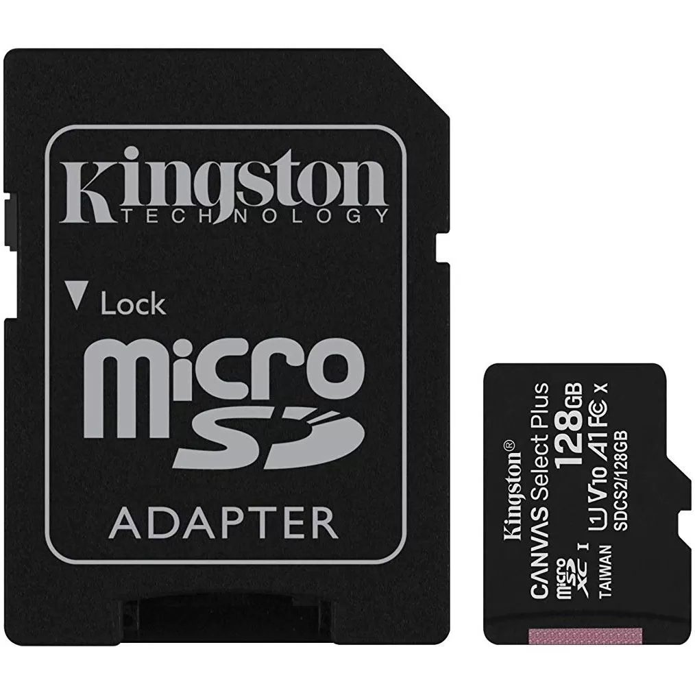 Card de memorie Kingston Canvas Select Plus 128GB MicroSD UHS-I + adaptor