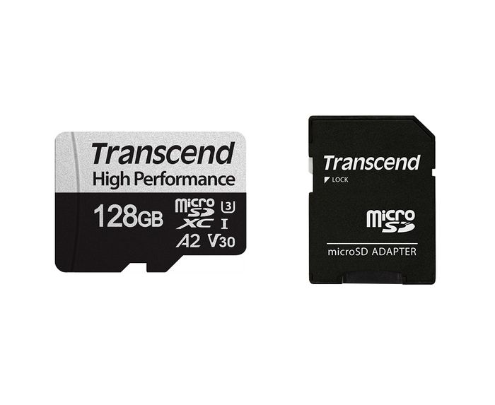 Card de memorie Transcend High Endurance 330S 128GB microSDXC U3 V30 A2 + adaptor