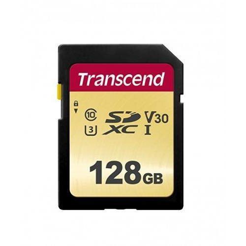 Card de memorie Transcend TS128GSDC500S microSDXC 128GB I C10 U3 V30