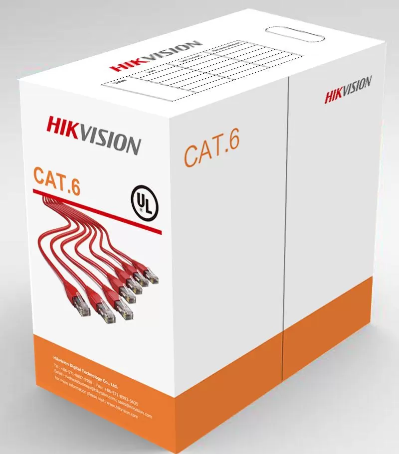 Cablu UTP Cat.6 Hikvision DS-1LN6-UE-W 305 metri