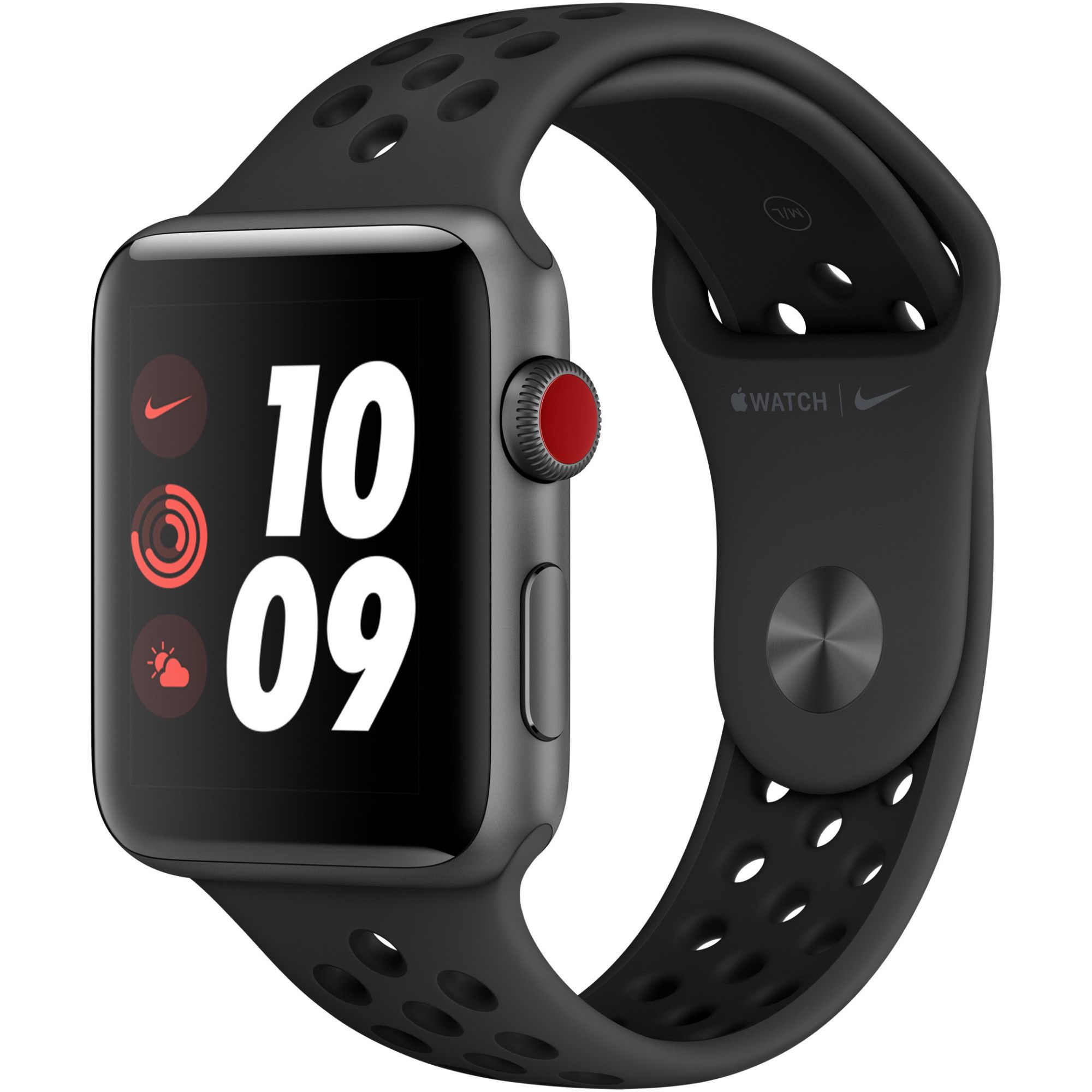 Smartwatch Apple Watch Nike 3 GPS + Cellular 42mm Carcasa Space Gray Aluminium Bratara Anthracite/Black Nike Sport