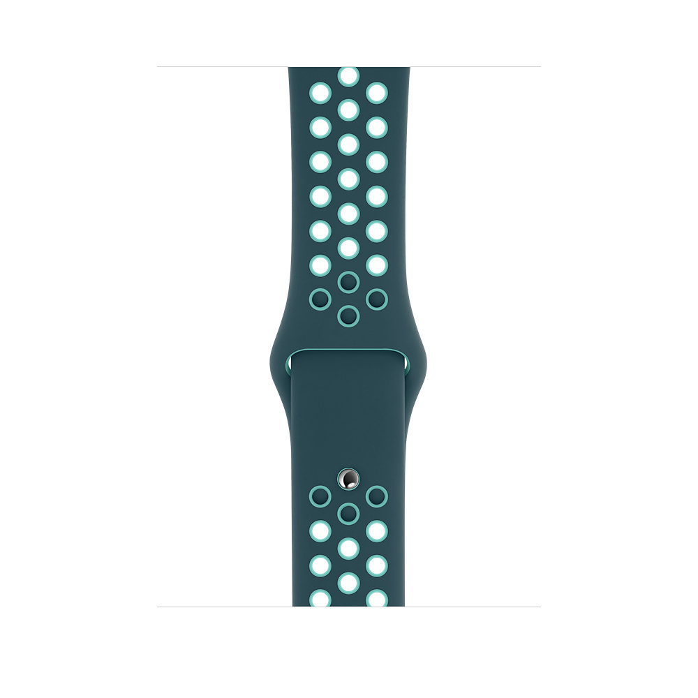 Curea Smartwatch Apple pentru Apple Watch 42/44mm Midnight Turquoise/Aurora Green Nike - Regular