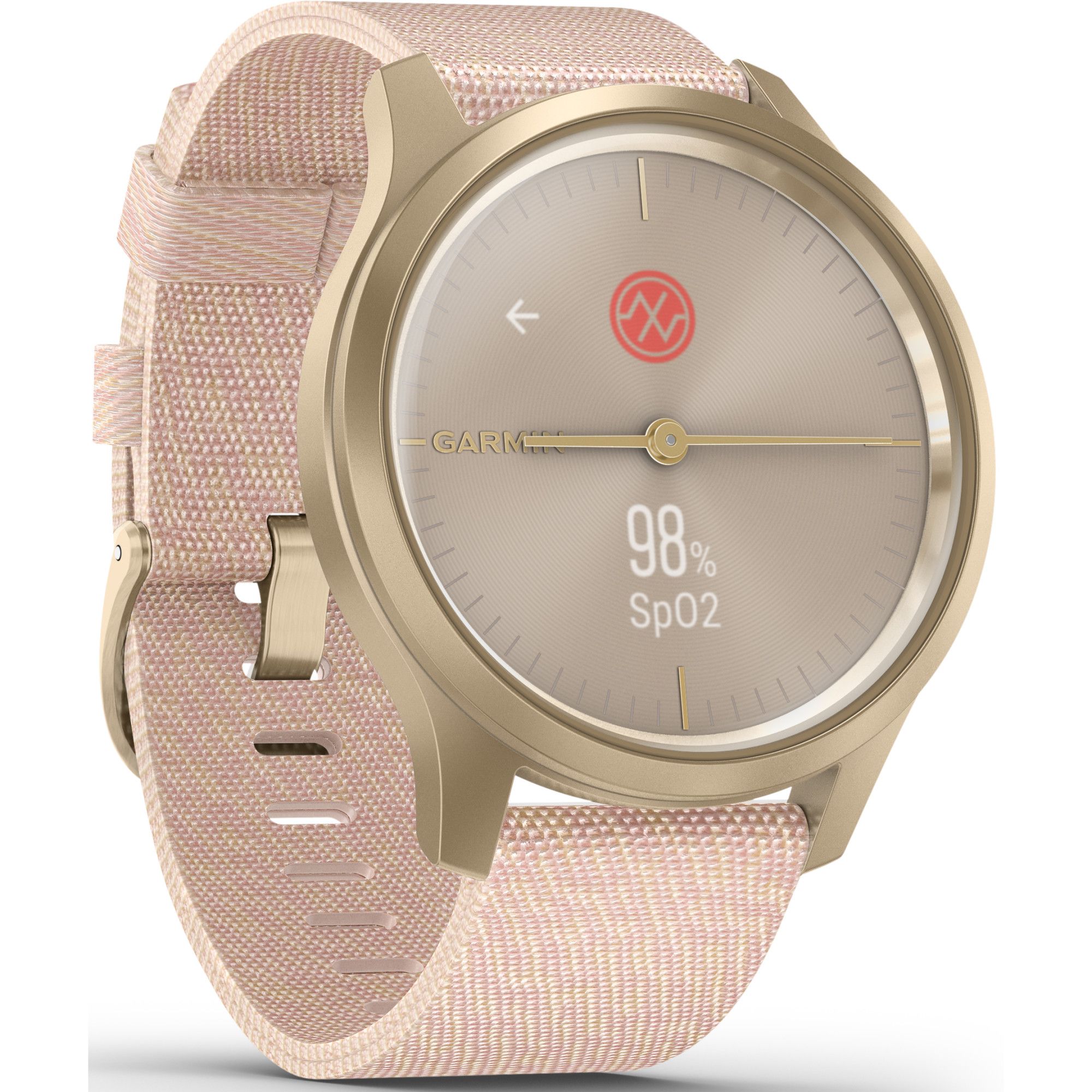 Smartwatch Garmin Vivomove Style Champagne/Dust Rose Fabric Band