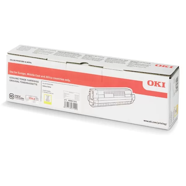 Cartus Toner Oki 46861305 Yellow 10000 pagini