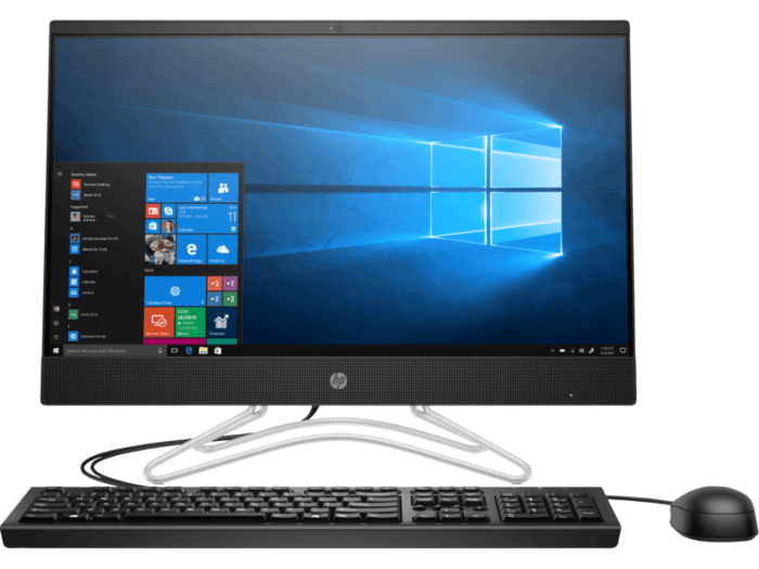 Sistem All-In-One HP 200 G3 21.5 Full HD Intel Core i3-8130U RAM 8GB SSD 256GB Windows 10 Pro Negru