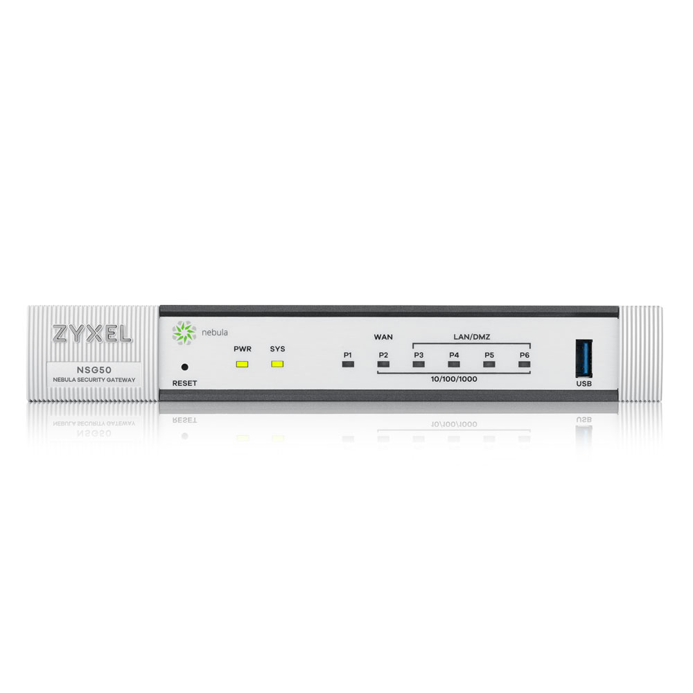 Firewall ZyXEL Nebula Cloud Security Gateway NSG50 firewall throughput: 300Mbps fara wifi Dual WAN