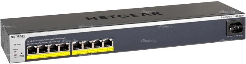 Switch Netgear GS408EPP cu management cu PoE 8x1000Mbps RJ45