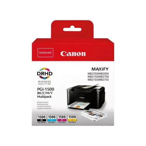 Pachet 4 Cartuse Inkjet Canon PGI-1500 Black/Cyan/Magenta/Yellow