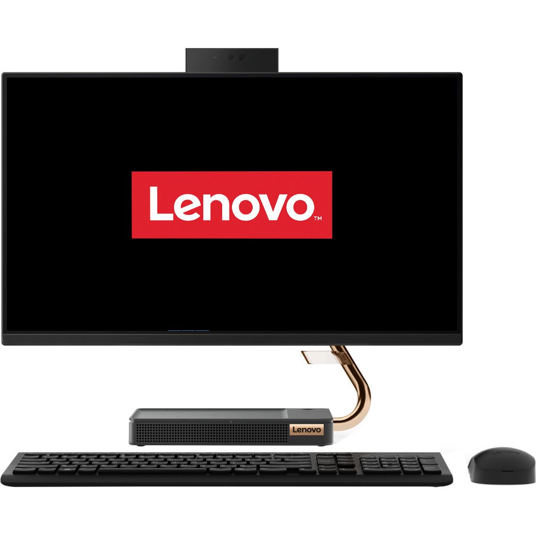 Sistem All-In-One Lenovo IdeaCentre A540-24 23.8 Full HD Intel Core i5-9400T RAM 16GB HDD 1TB + SSD 512GB No OS Negru