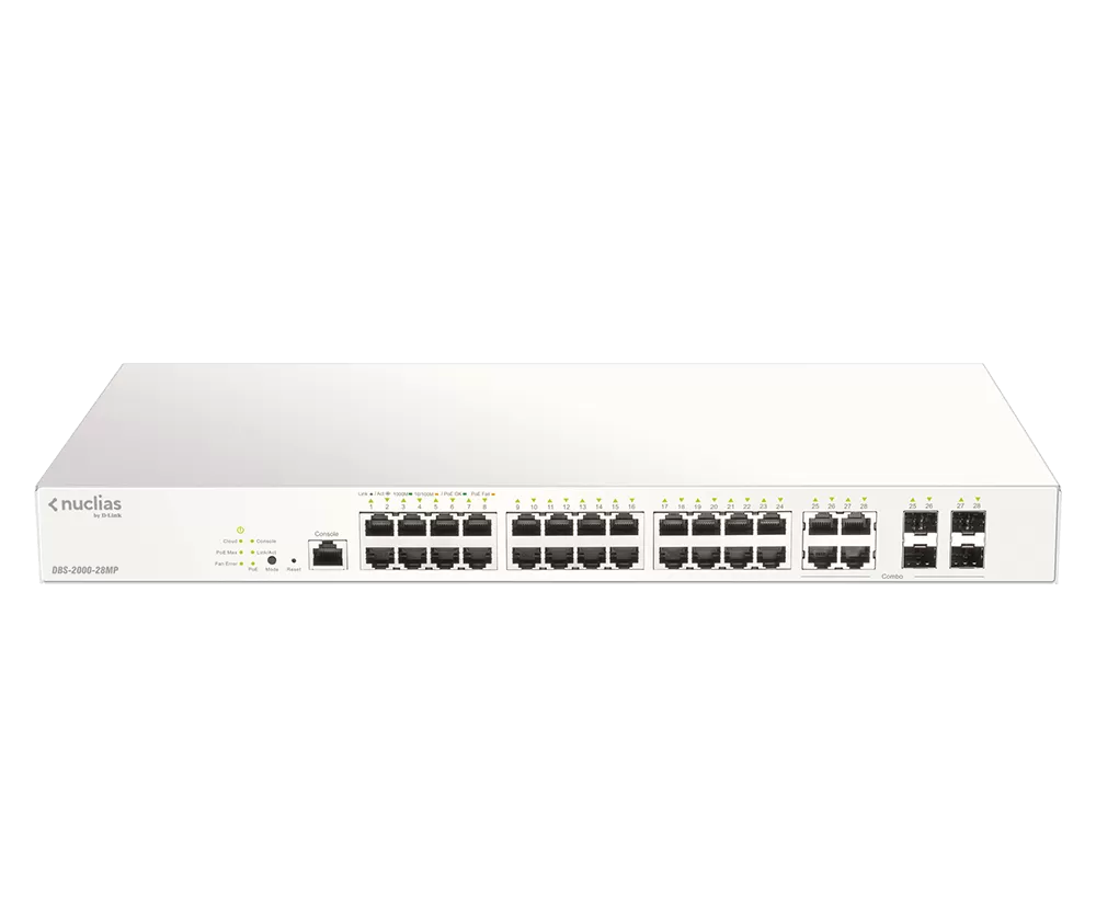 Switch D-Link DBS-2000-28MP  cu management  cu PoE  24x1000Mbps-RJ45  4xSFP