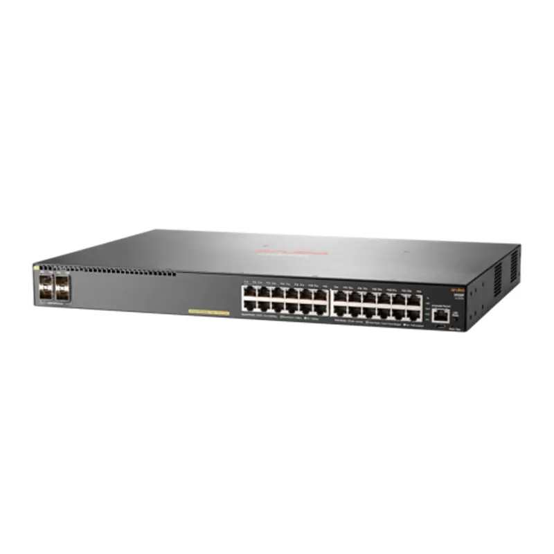 Switch HP Aruba 2930F cu management cu PoE 24x1000Mbps RJ45 + 4xSFP 56 Gbps