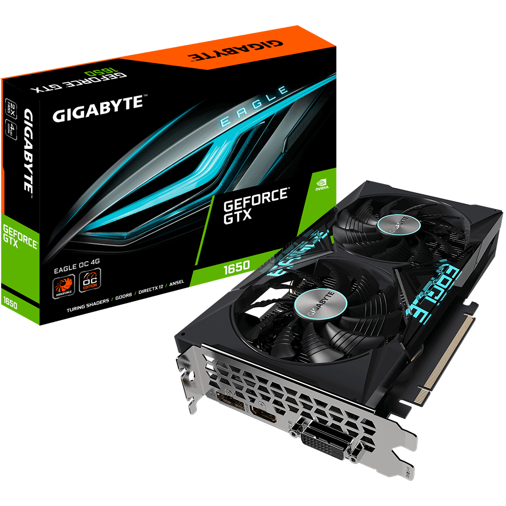 Placa Video Gigabyte GeForce GTX 1650 D6 EAGLE OC 4GB GDDR6 128 biti