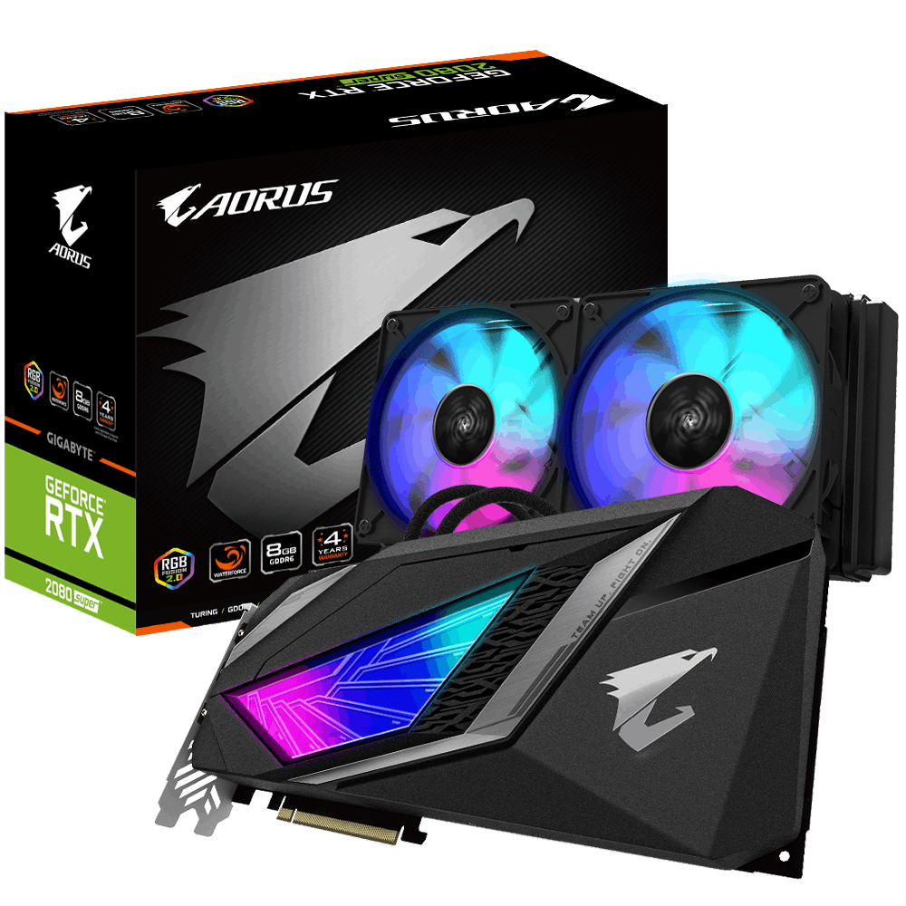 Placa Video Gigabyte AORUS GeForce RTX 2080 SUPER WATERFORCE 8GB GDDR6 256 biti