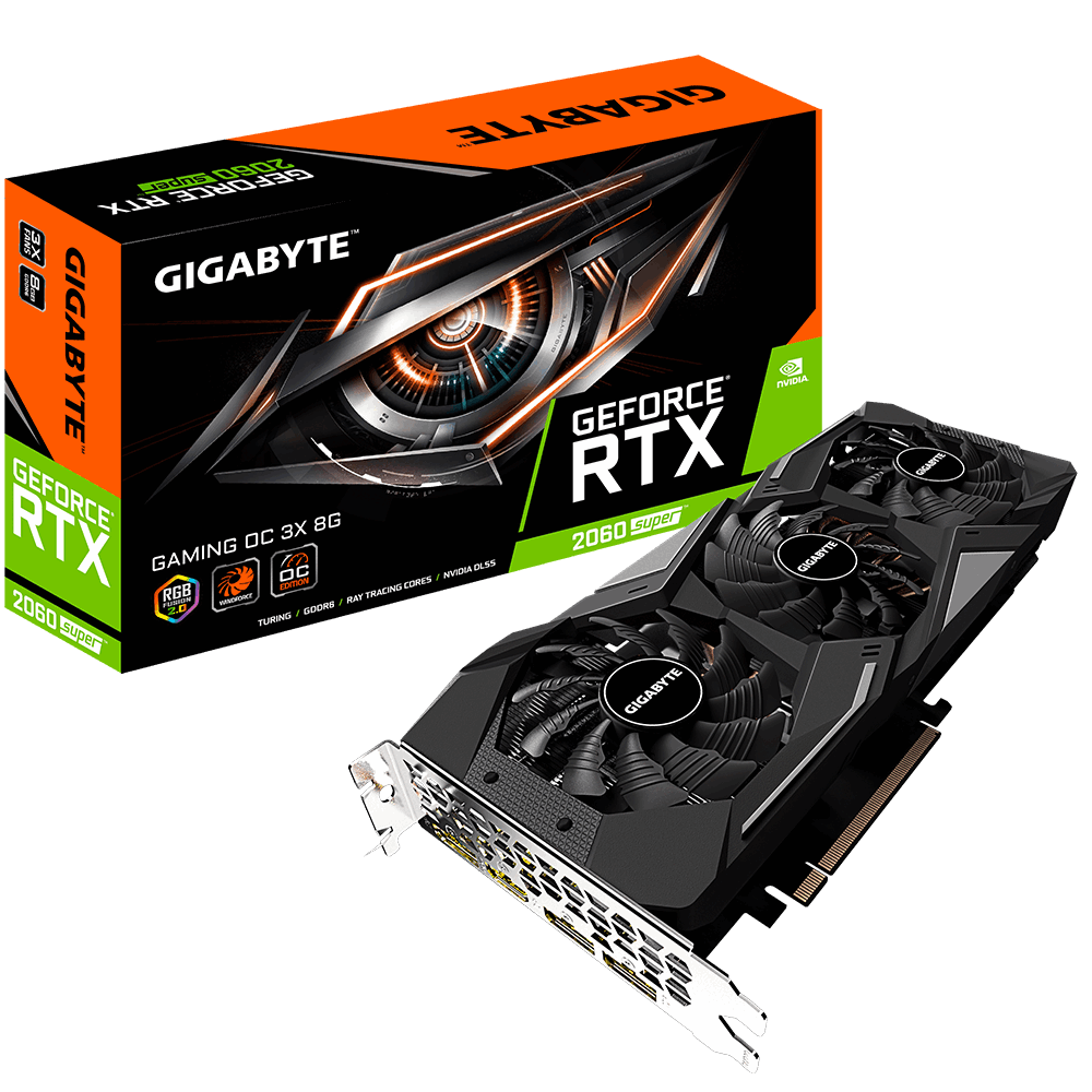 Placa Video Gigabyte GeForce RTX 2060 SUPER GAMING OC 3X 8GB GDDR6 256 biti