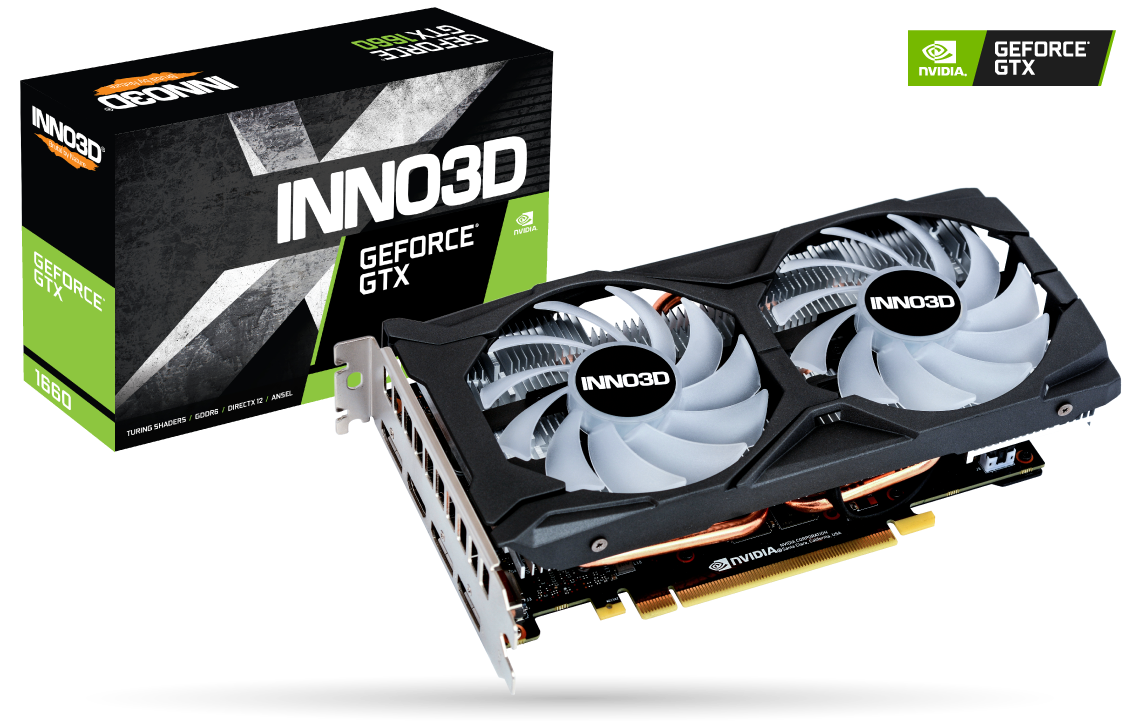 Placa Video Inno3D GEFORCE GTX 1660 TWIN X2 OC RGB 6GB GDDR5 192 biti