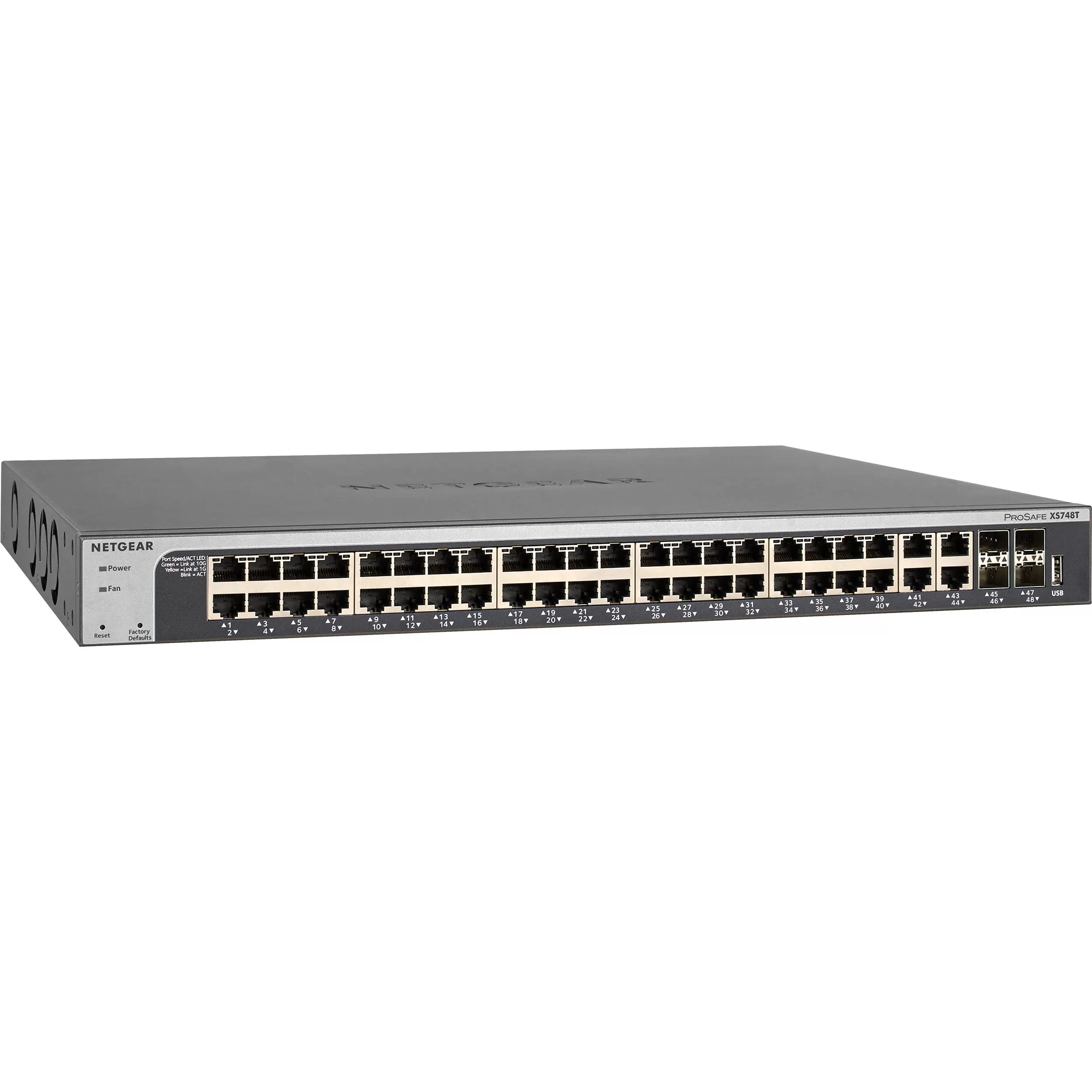 Switch Netgear ProSAFE XS748T cu management fara PoE 44x10000Mbps RJ45 + 4xSFP+