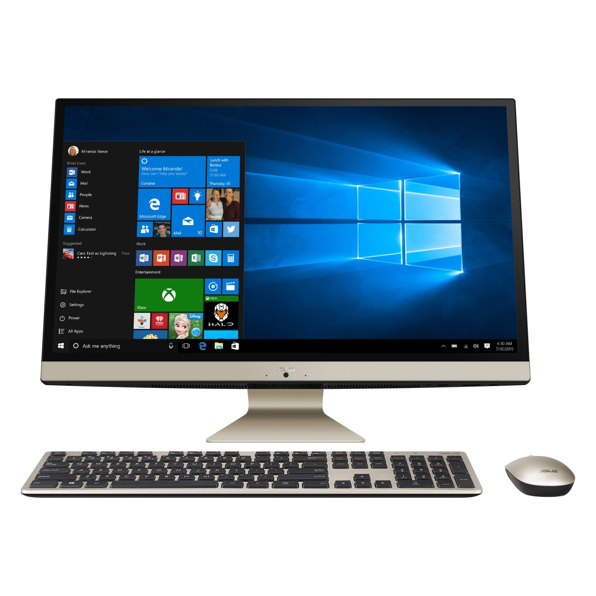 Sistem All-In-One Asus V272UNT 21.5 Full HD Touch Intel Core i5-8250U MX150-2GB RAM 8GB HDD 1TB + SSD 512GB Windows 10 Home