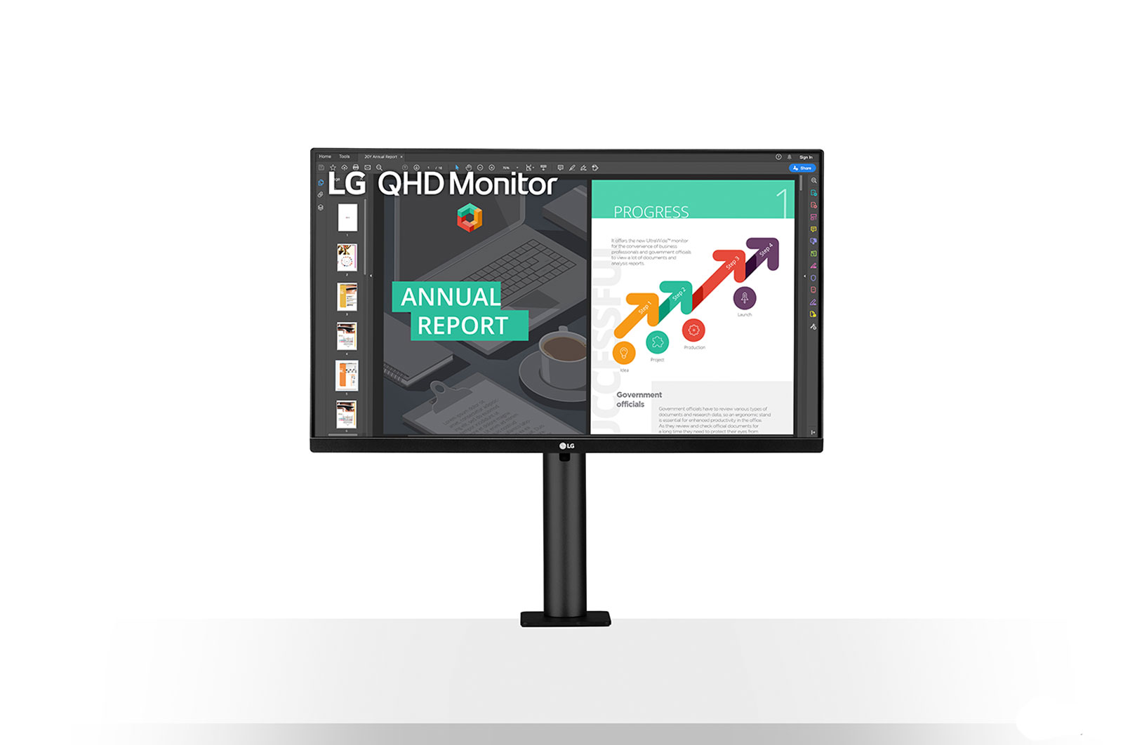 Monitor LED Lenovo 27QN880-B 27" QHD 5ms Negru