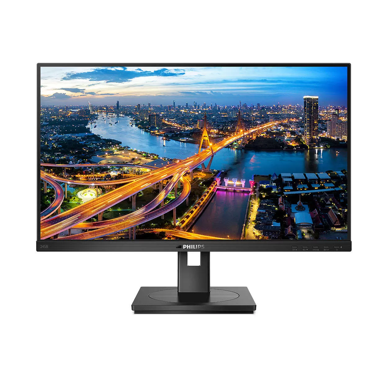 Monitor LED Philips 245B1 24" QHD 4ms Negru