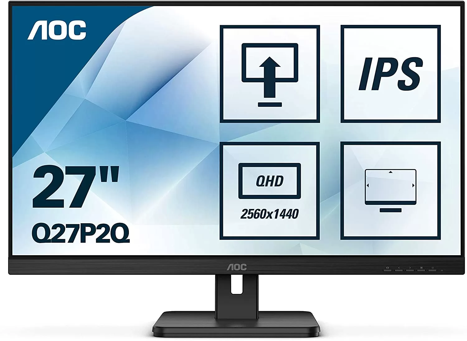 Monitor LED AOC Q27P2Q 27" QHD 4ms Negru