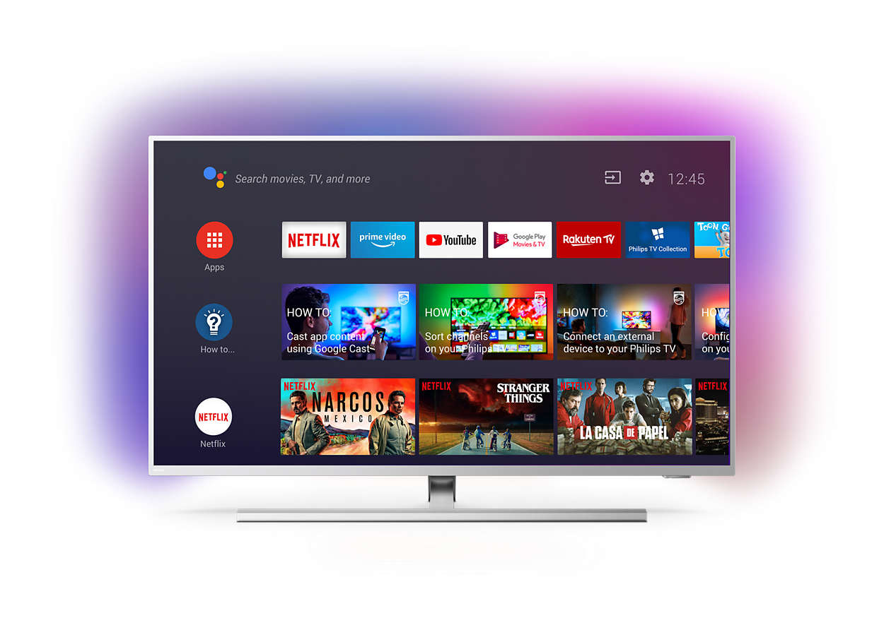 Televizor LED Philips Smart TV 43PUS8505 Ambilight 108cm 4K UHD Alb