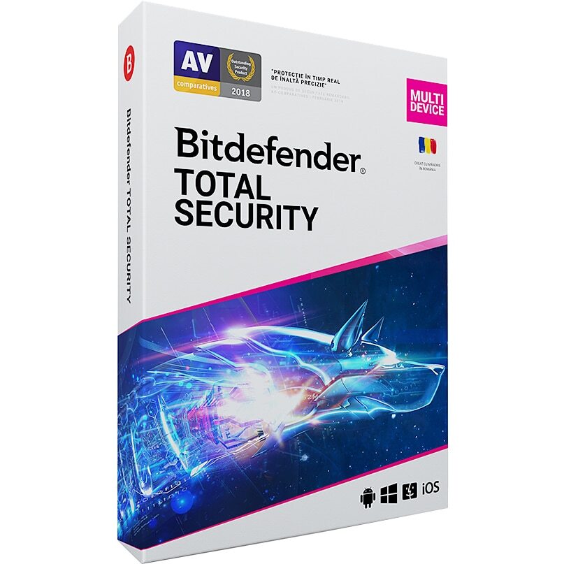 Bitdefender Total Security 2020 1 an 10 dispozitive Retail