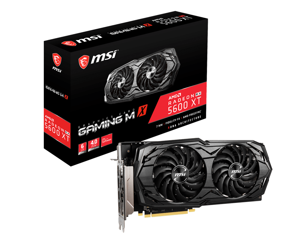 Placa Video MSI Radeon RX 5600 XT GAMING MX 6GB GDDR6 192 biti