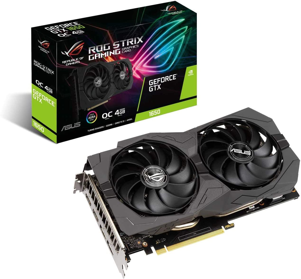 Placa Video ASUS ROG STRIX GeForce GTX 1650 OC Edition 4GB GDDR5 128 biti