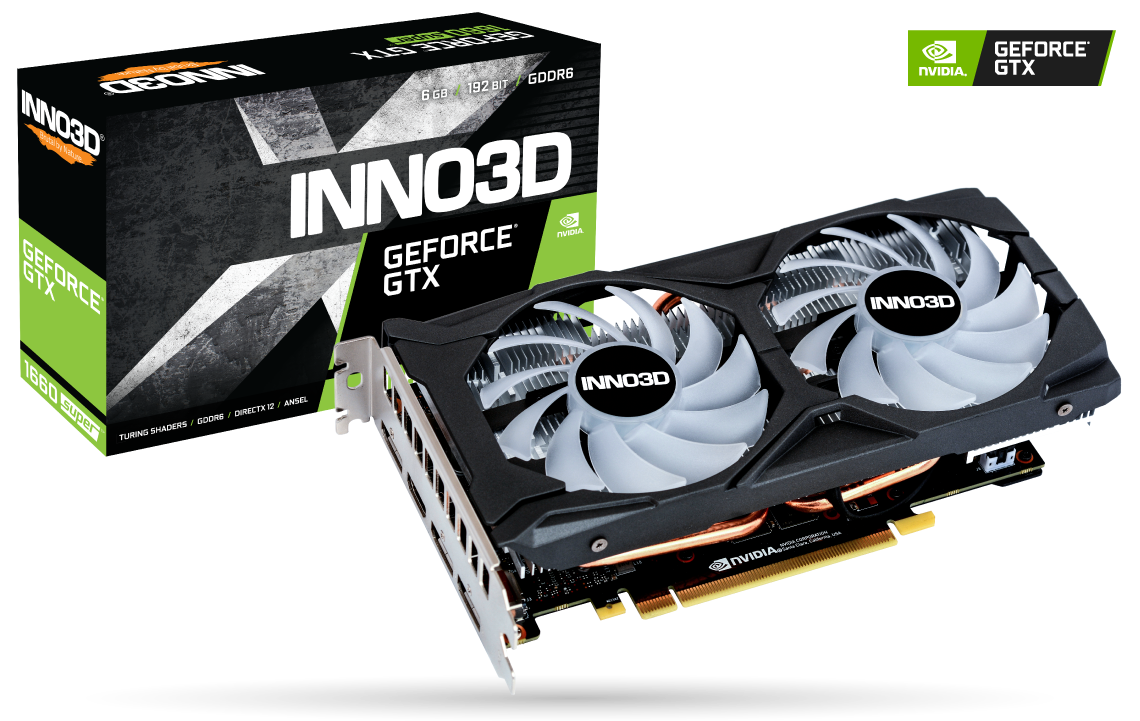 Placa Video Inno3D GeForce GTX 1660 SUPER TWIN X2 OC RGB 6GB GDDR6 192 biti