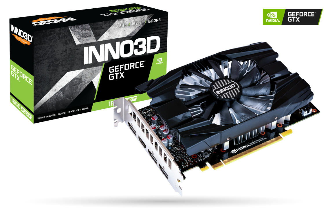 Placa Video Inno3D GeForce GTX 1660 SUPER COMPACT 6GB GDDR6 192 biti