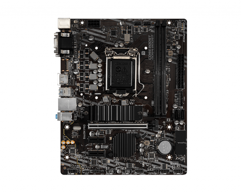 Placa de baza MSI B460M PRO Socket 1200