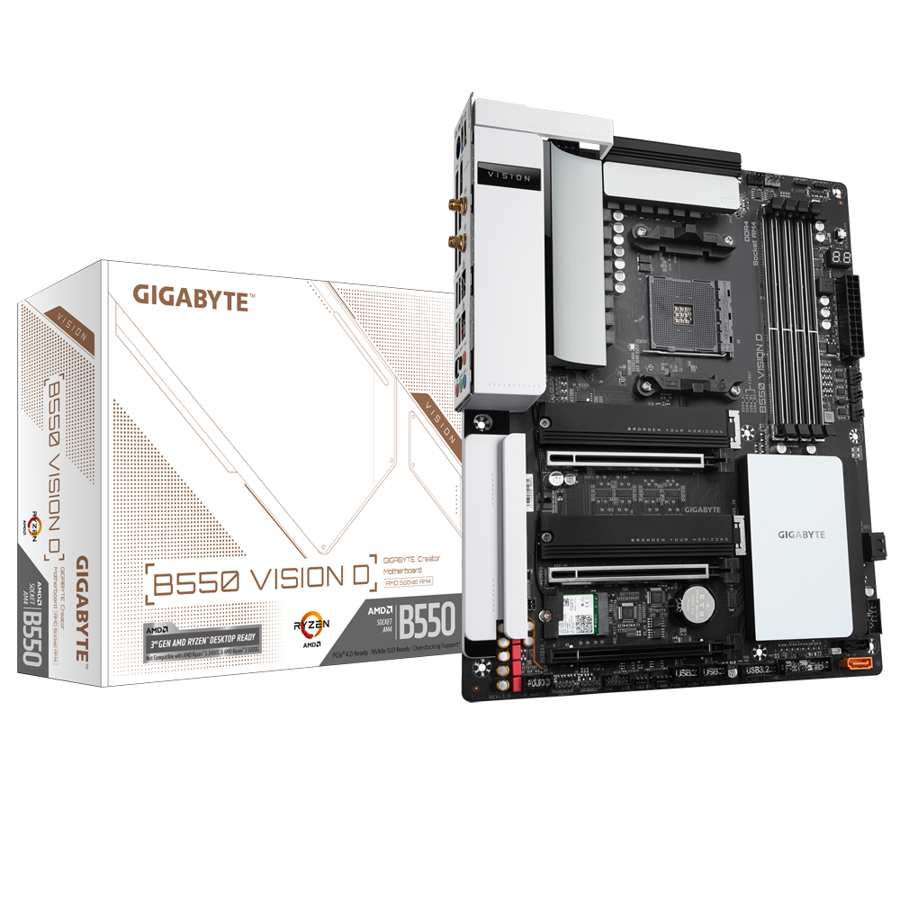 Placa de baza Gigabyte B550 VISION D Socket AM4