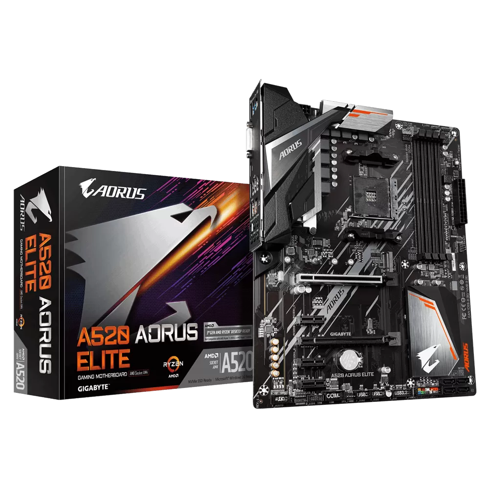 Placa de baza Gigabyte A520 AORUS ELITE Socket AM4