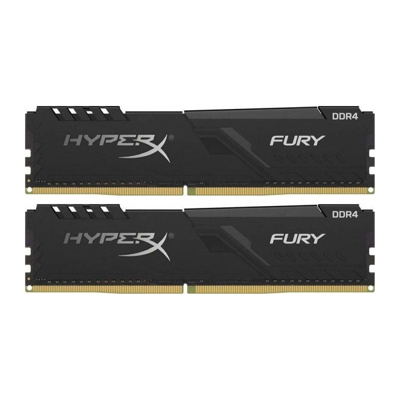 Memorie Desktop Kingston HyperX Fury Black 32GB(2 x 16GB) DDR4 3466MHz