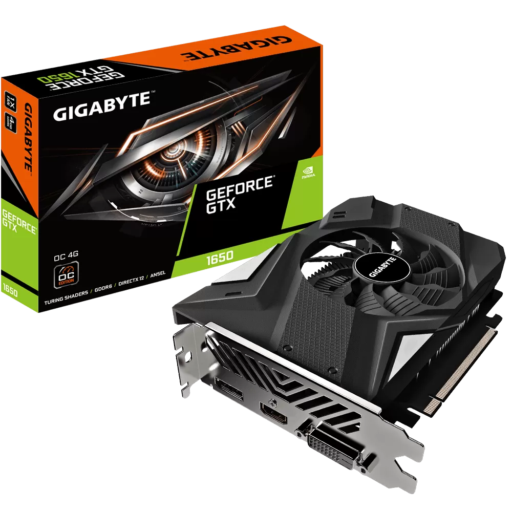 Placa Video Gigabyte GeForce GTX 1650 D6 OC rev2.0 4GB GDDR6 128 biti