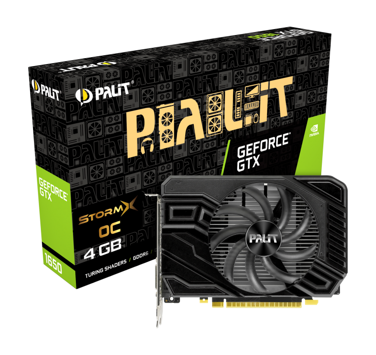 Placa Video Palit GeForce GTX 1650 Storm OC 4GB GDDR6 128 biti