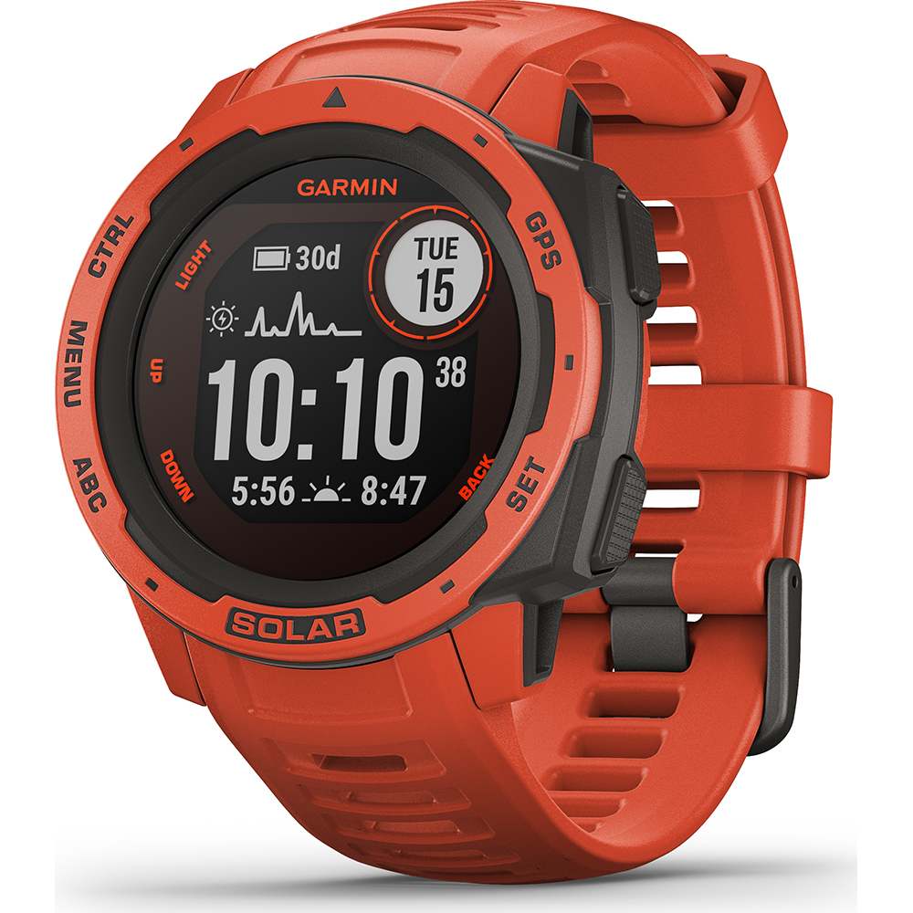 Smartwatch Garmin Instinct Solar Standard Eition Flame Red