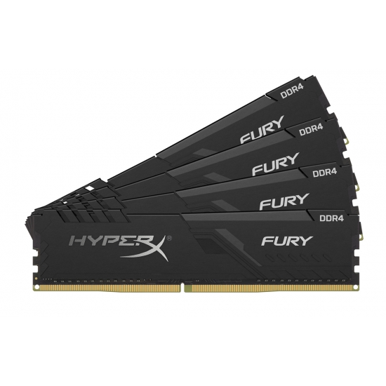 Memorie Desktop Kingston HyperX Fury Black 128GB(4 x 32GB) DDR4 3466Mhz