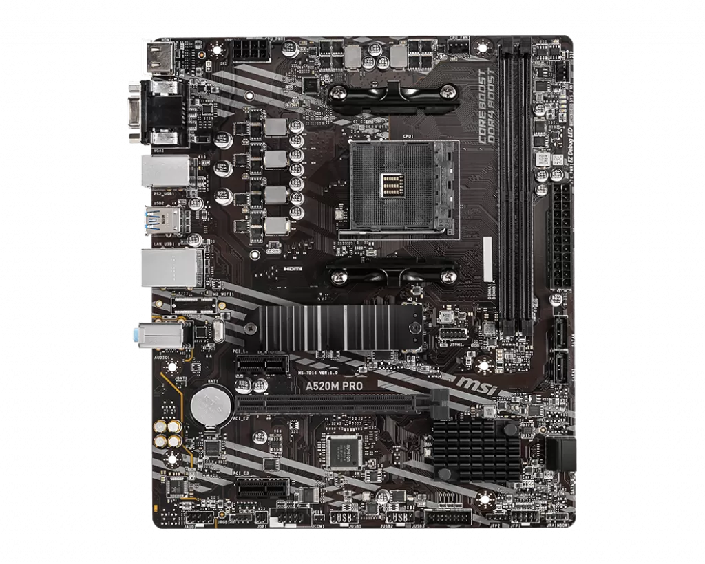 Placa de baza MSI A520M PRO Socket AM4